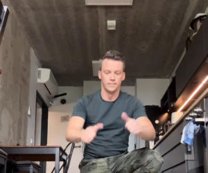 Krzysztof Kwiatkowski (Jakub Karski) na planie M jak miłość trenuje do Tańca z gwiazdami