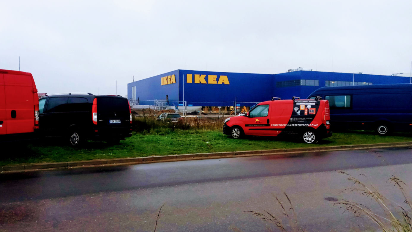Budowa sklepu IKEA w Szczecinie - październik 2020