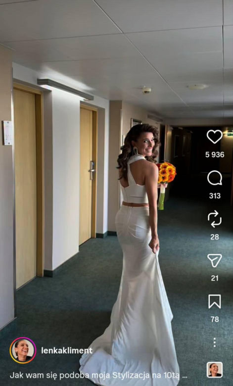 Lenka i Jan Klimentowie 10 lat po slubie