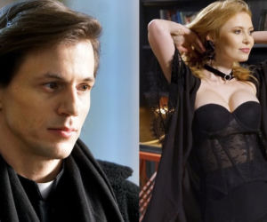 Barwy szczęścia. Dominika (Karolina Chapko), ksiądz Tadeusz (Jakub Mróz)