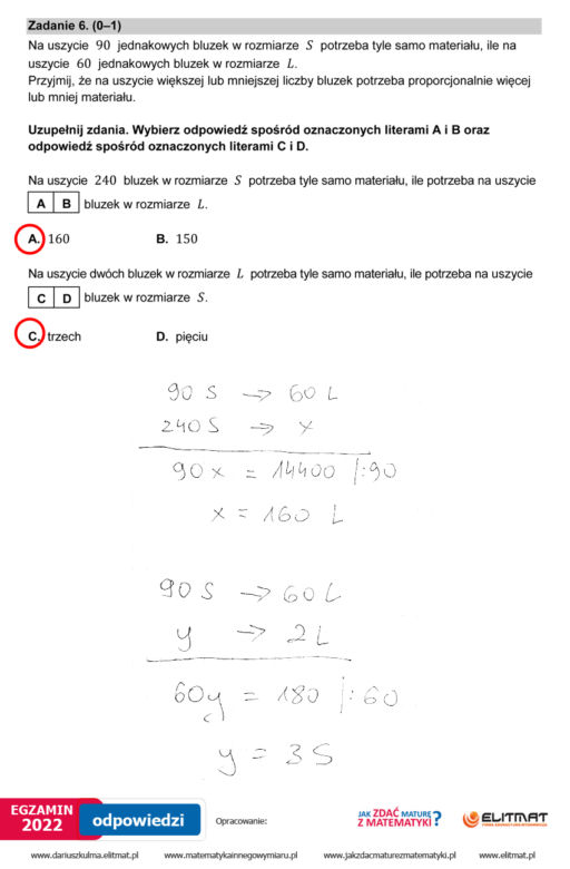 Egzamin ósmoklasisty 2022: Matematyka. ARKUSZ CKE i ODPOWIEDZI [25.05.2022]