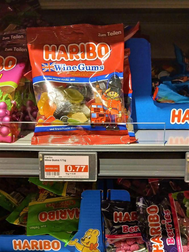 Żelki Haribo w polskich i niemieckich sklepach