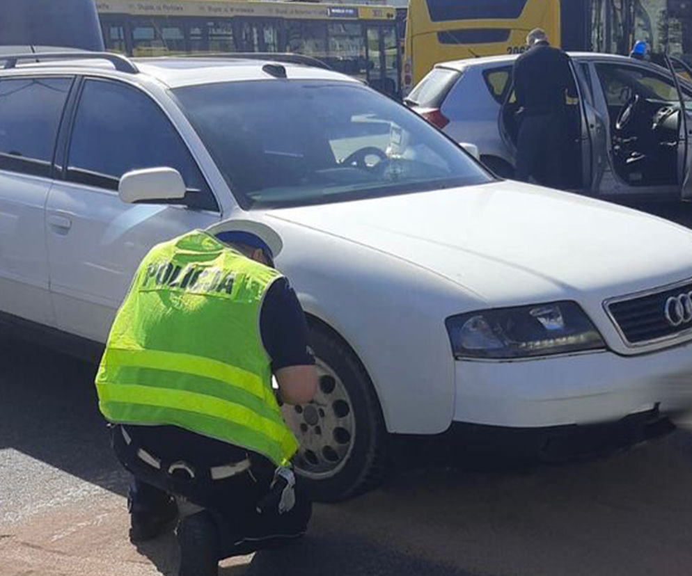 Kierowca Audi wpadł w tarapaty