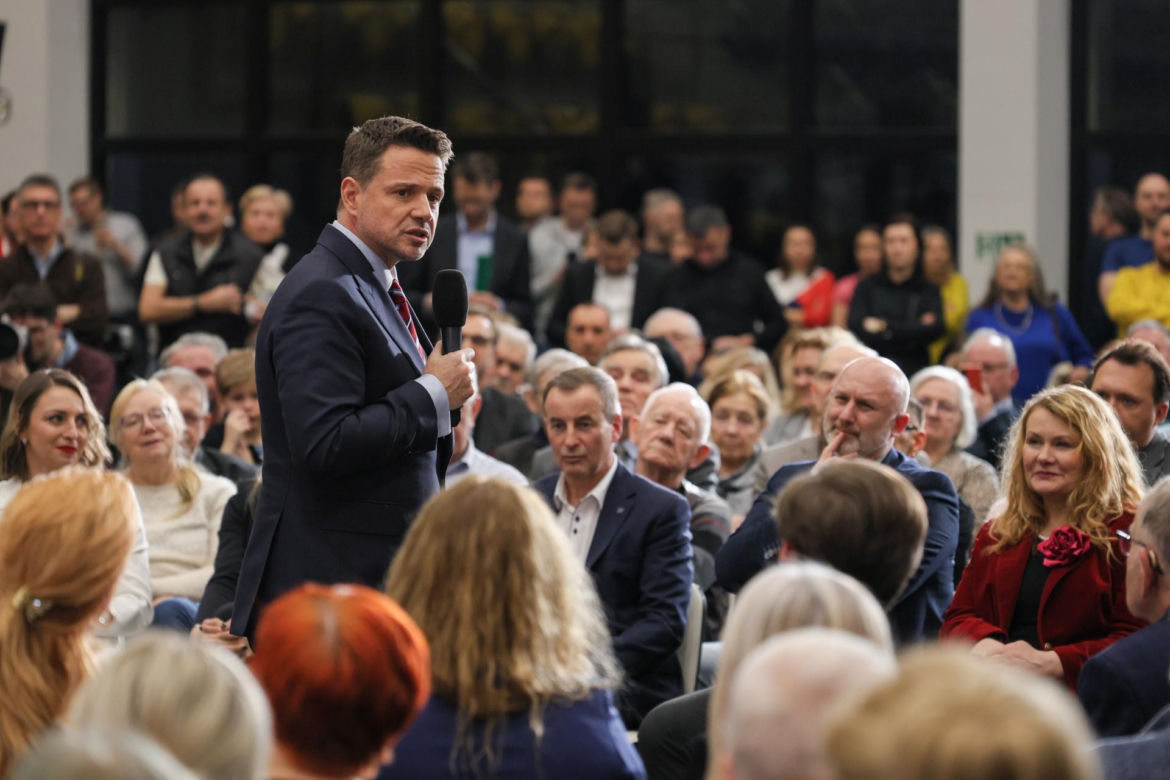 Matka Lewandowskiego na spotkaniu z Trzaskowskim 
