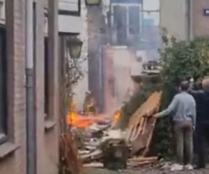 Dwa wybuchy i wielki pożar w centrum Utrechtu. Co najmniej jedna osoba ranna