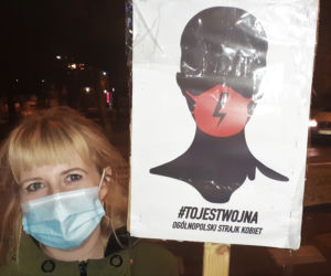 Mieszkańcy nadal protestują - Strajk Kobiet w Iławie (9.11)