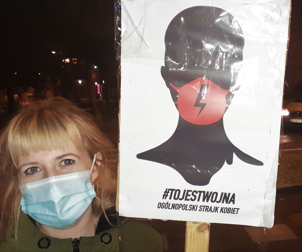 Mieszkańcy nadal protestują - Strajk Kobiet w Iławie (9.11)