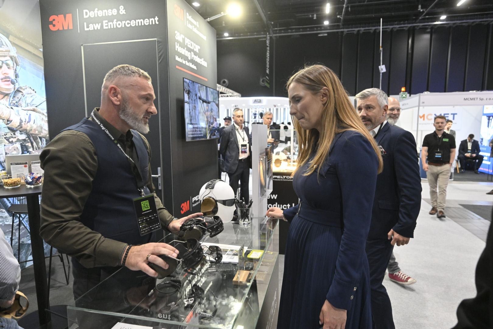 Magdalena Sobkowiak-Czarnecka podczas Warszawskich Targów Obronnych w Expo XXI