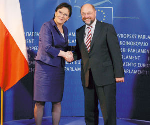 Ewa Kopacz zgubiła but