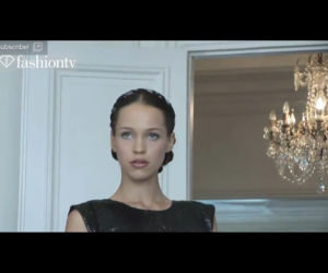 Ania Bałon z Top Model na pokazie mody