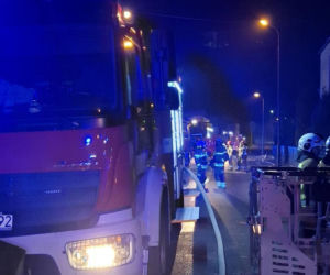 Pożar domu w Kaletach