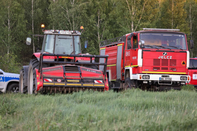 Pożar w powiecie wołomińskim
