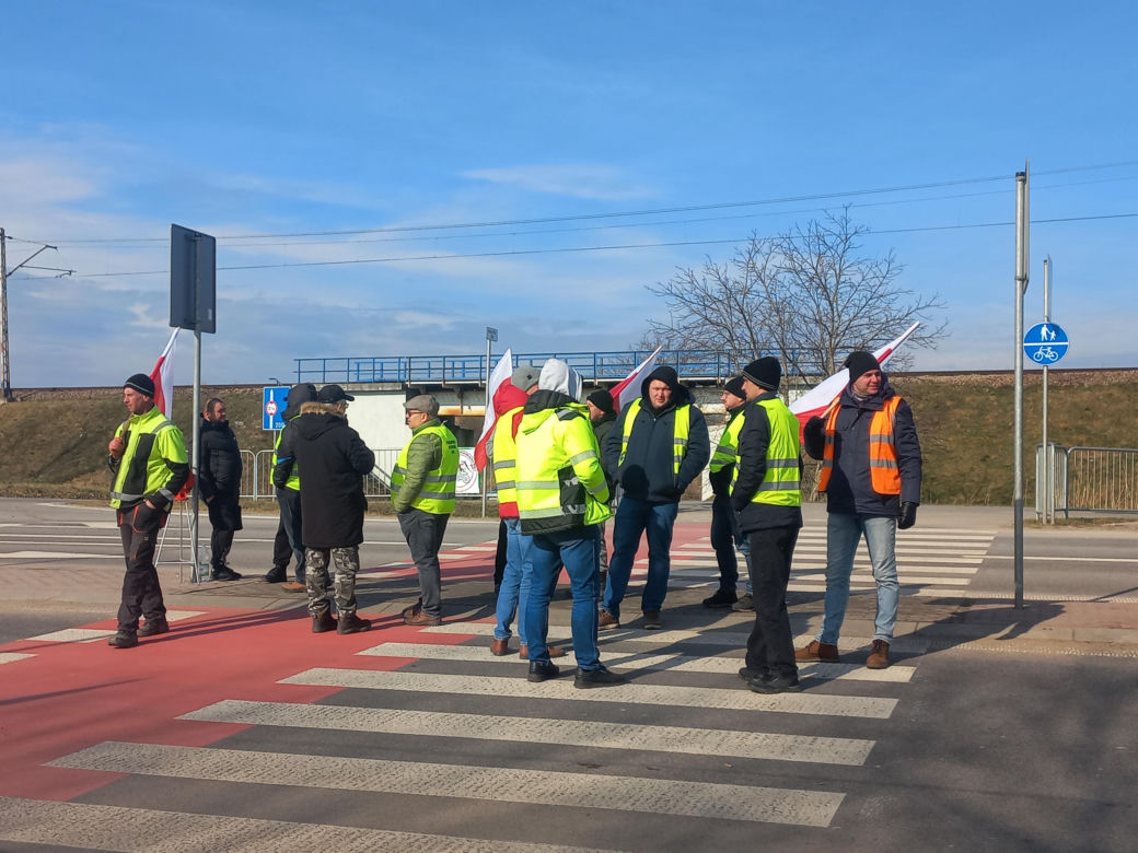 Protest rolników w Medyce