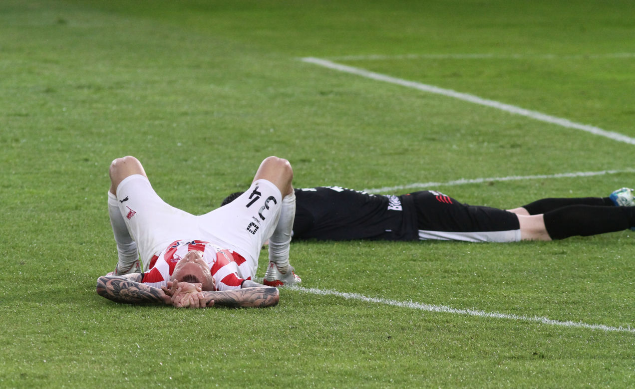 Piłkarz Cracovii Ołeksij Dytiatjew z Ukrainy