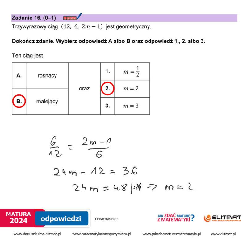 Matura 2024: matematyka. Arkusze CKE i odpowiedzi. Poziom podstawowy [Formuła 2023]