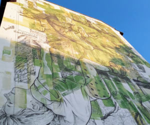 Ekologiczny mural przy Rondzie Giedroycia w Szczecinie