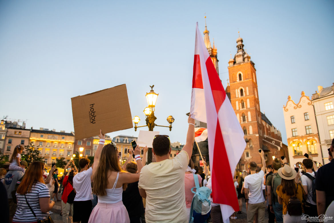 Kraków solidarny z Białorusią