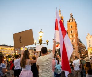 Kraków solidarny z Białorusią