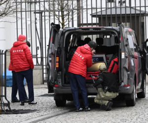 Kacper Tomasiak i skoczkowie u prezydenta
