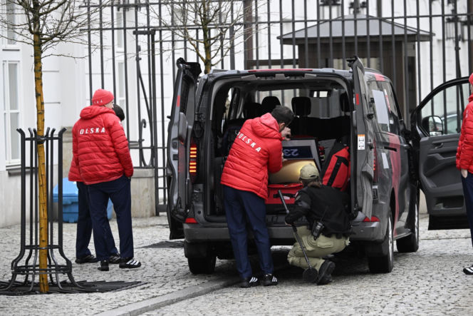 Kacper Tomasiak i skoczkowie u prezydenta