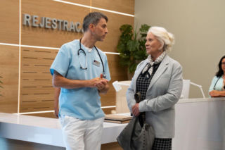 Na dobre i na złe odc. 977. Konstancja Kowalska (Agnieszka Mandat), Marcin Molenda (Filip Bobek)