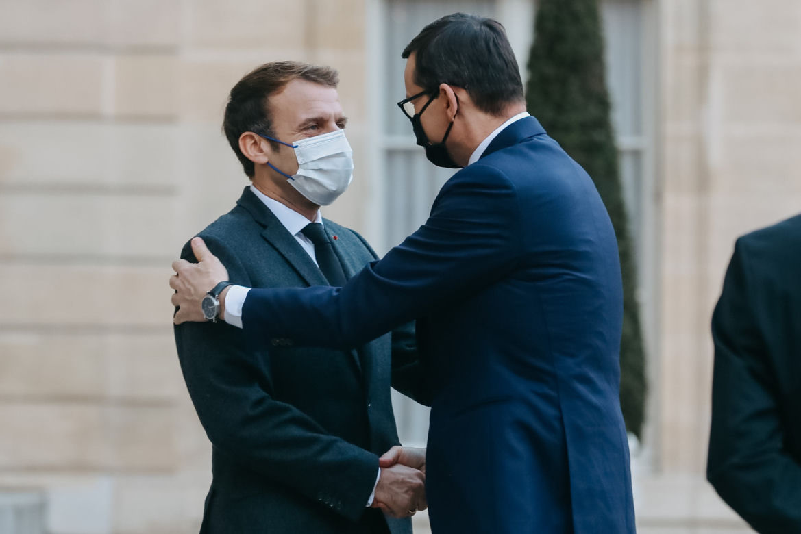 Premier Mateusz Morawiecki w Pałacu Elizejskim
