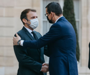 Premier Mateusz Morawiecki w Pałacu Elizejskim