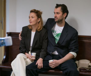 Katarzyna Wajda czekając na rozwód, całowała się w sądzie