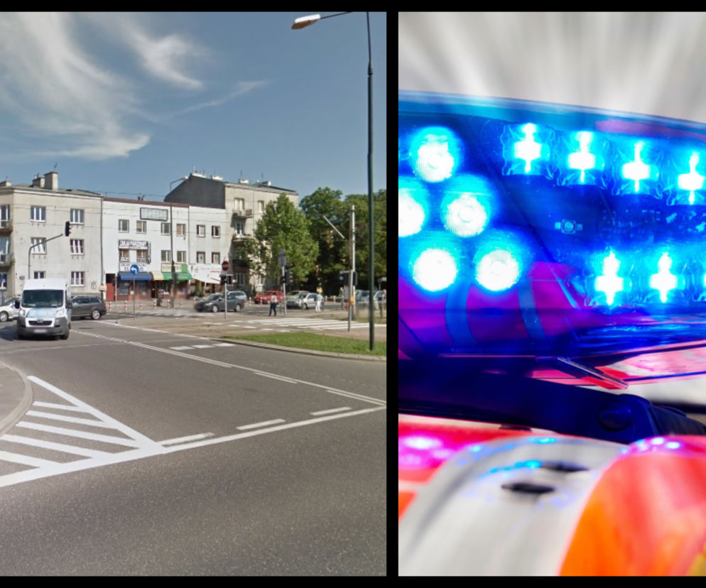 Wypadek miał miejsce na rogu Wołoskiej i Dąbrowskiego