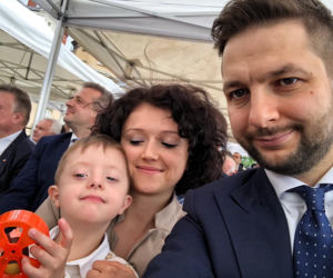 Patryk Jaki na pielgrzymce