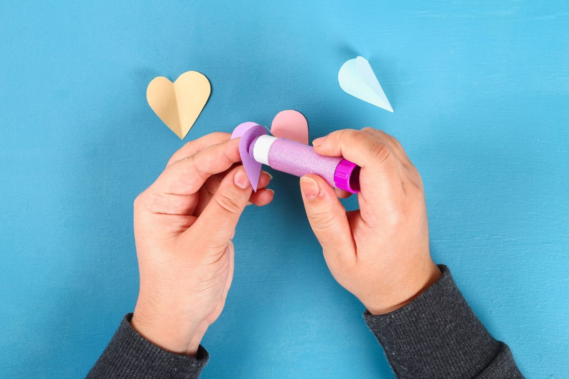 Kartka walentynkowa ręcznie robiona: DIY - krok 3