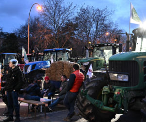 Protestyrolników w Paryżu