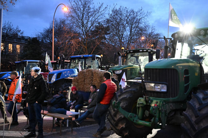 Protestyrolników w Paryżu