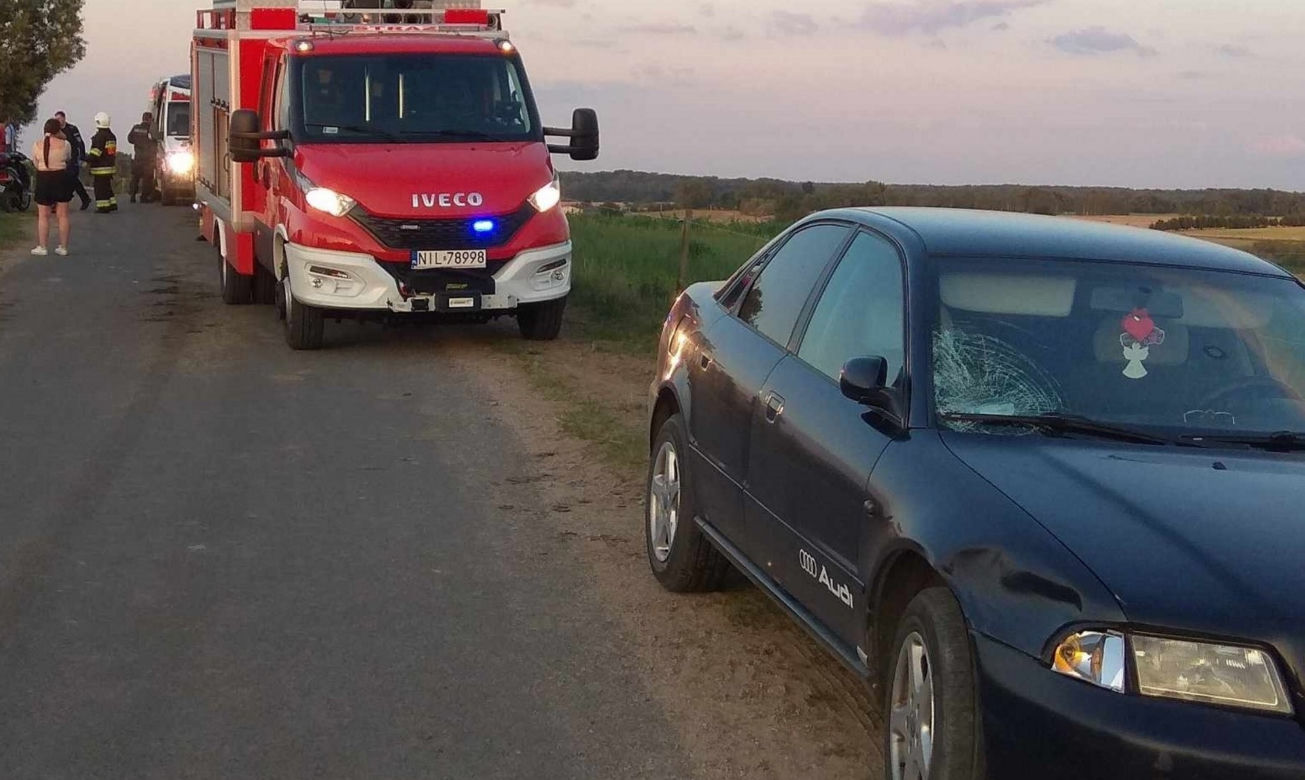 Dwoje dzieci jechało quadem. Są ranni po zderzeniu z ciągnikiem