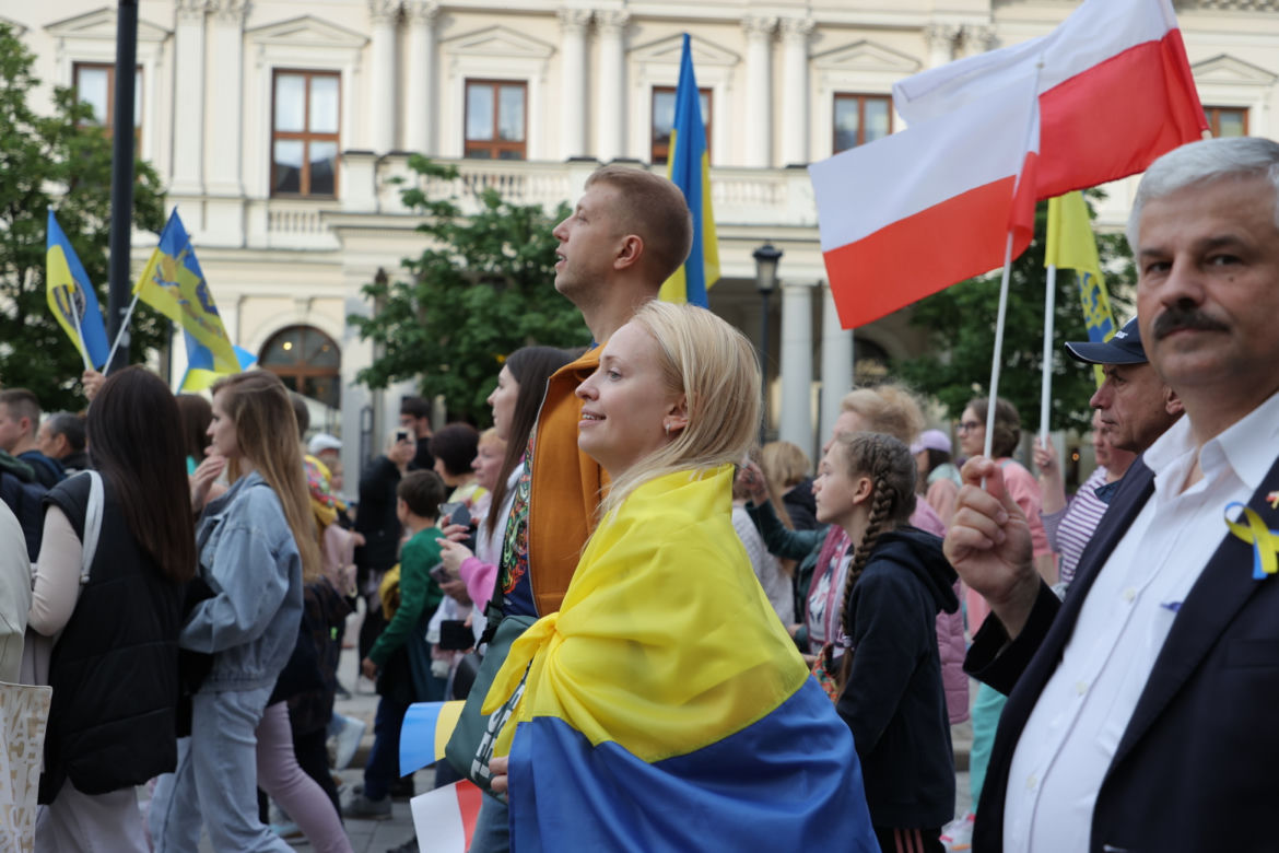 Ogromna manifestacja wdzięczności Ukraińców. „Przyjaciele, dziękujemy”