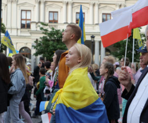 Ogromna manifestacja wdzięczności Ukraińców. „Przyjaciele, dziękujemy”