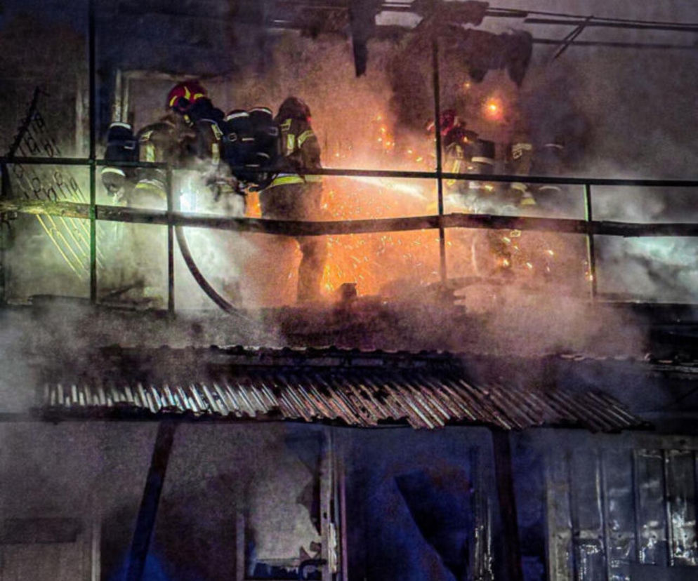 Pożar na targowisku przy ul. Bakalarskiej wybuchł w nocy z 26 na 27 grudnia