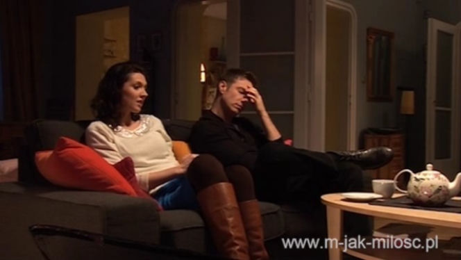 M jak miłość po wakacjach. Irek (Maciej Jachowski), Mirka (Andżelika Piechowiak)