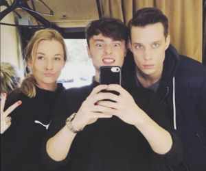 Pierwsza miłość. Hania (Joanna Balas), Krystian (Patryk Pniewski), Piotrek (Michał Mikołajczak)