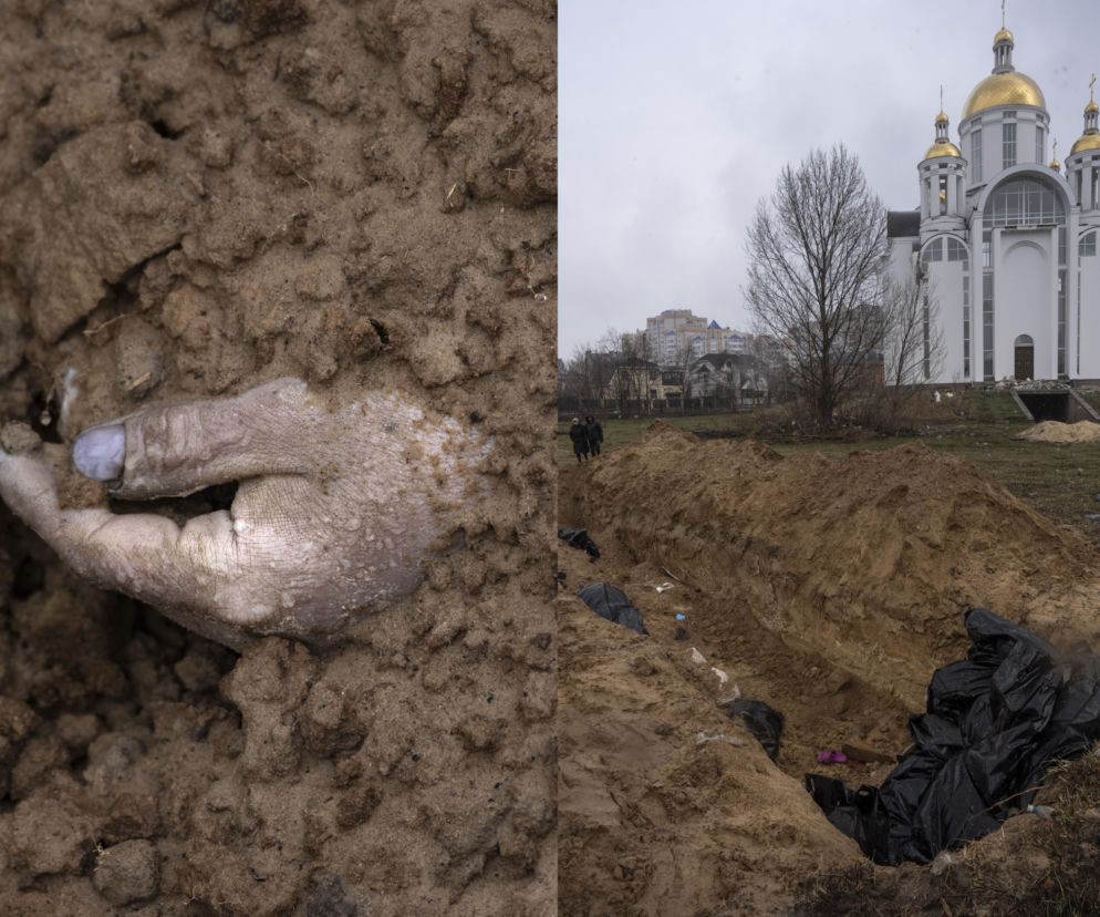 Wojna na Ukrainie. Ujawniono zdjęcia satelitarne ogromnego, masowego grobu w Buczy