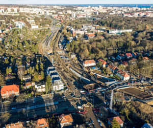 Budowa węzła Łękno - luty 2019