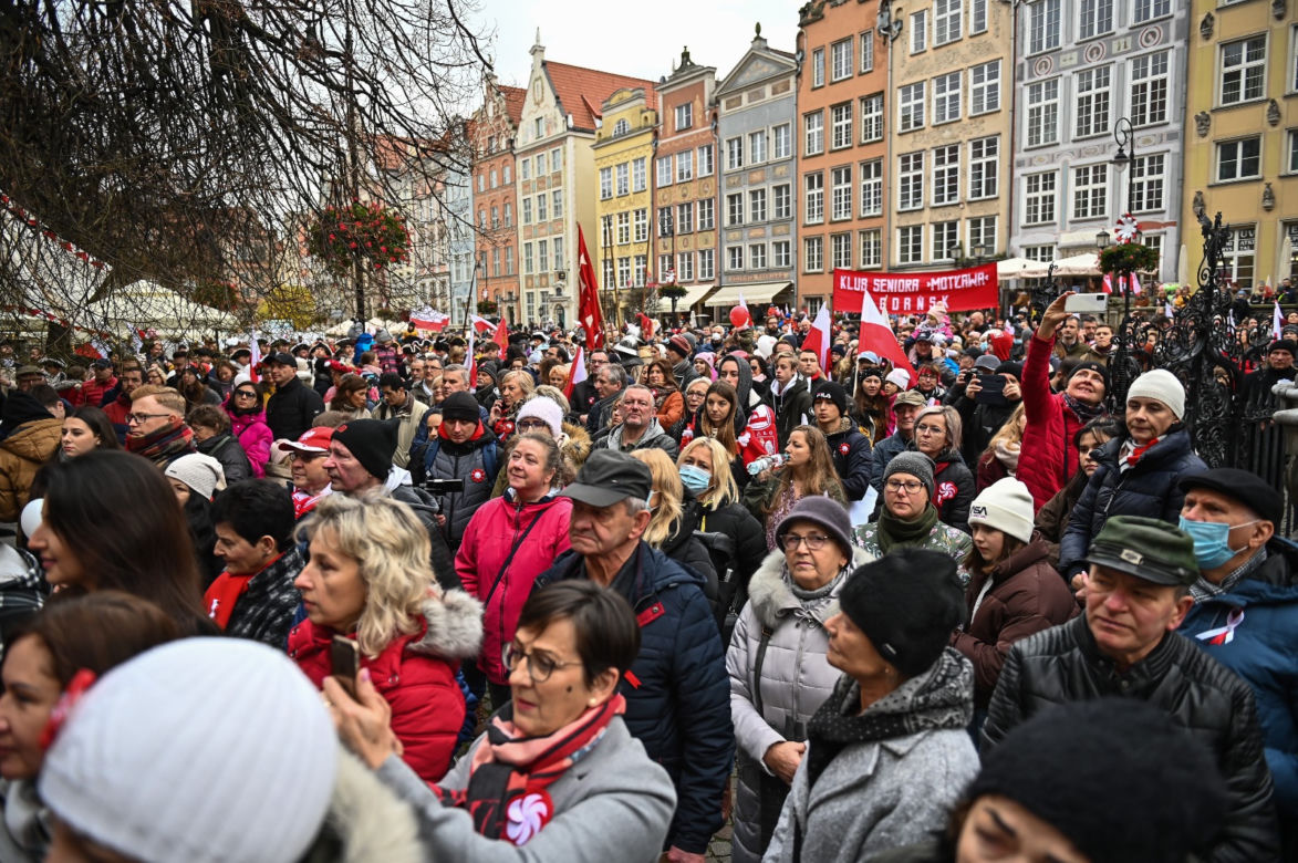 Gdańsk: Mieszkańcy świętują niepodległość