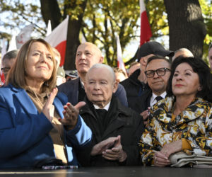 Protest pod TK. Kaczyński