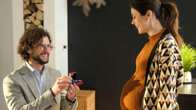 M jak miłość odc. 1913. Kasia (Paulina Lasota), Mariusz (Mateusz Mosiewicz)