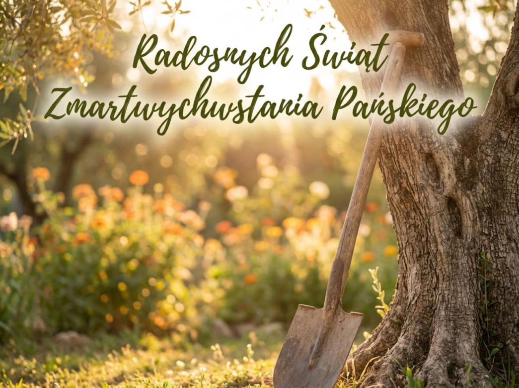Religijna kartka na Wielkanoc