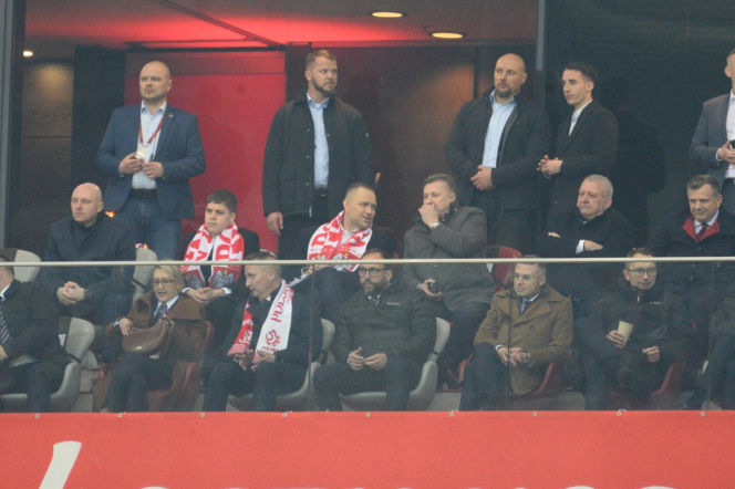 Karol Nawrocki i Przemysław Czarnek na mecze Polska - Albania