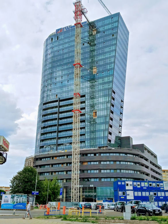 Budowa Hanza Tower - lipiec 2020