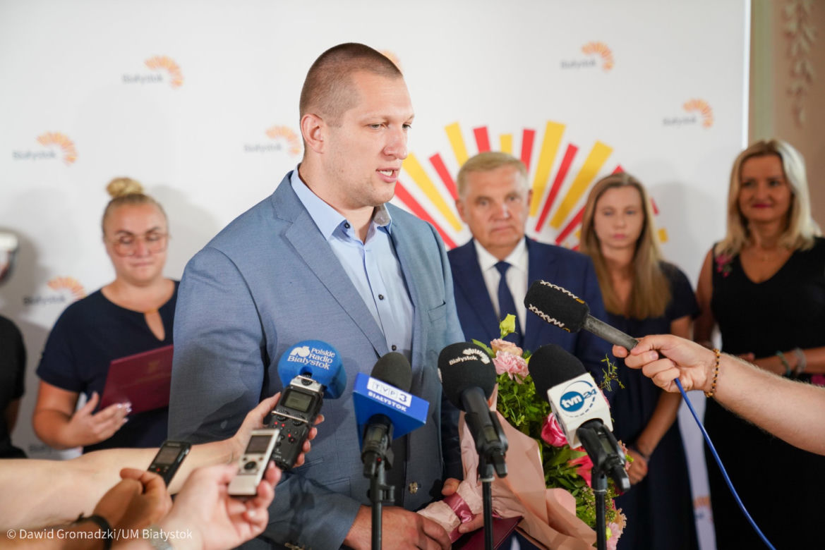 Wojciech Nowicki i Joanna Fiodorowa nagrodzeni przez prezydenta Białegostoku. Chodzi o mistrzostwo Europy [ZDJĘCIA]