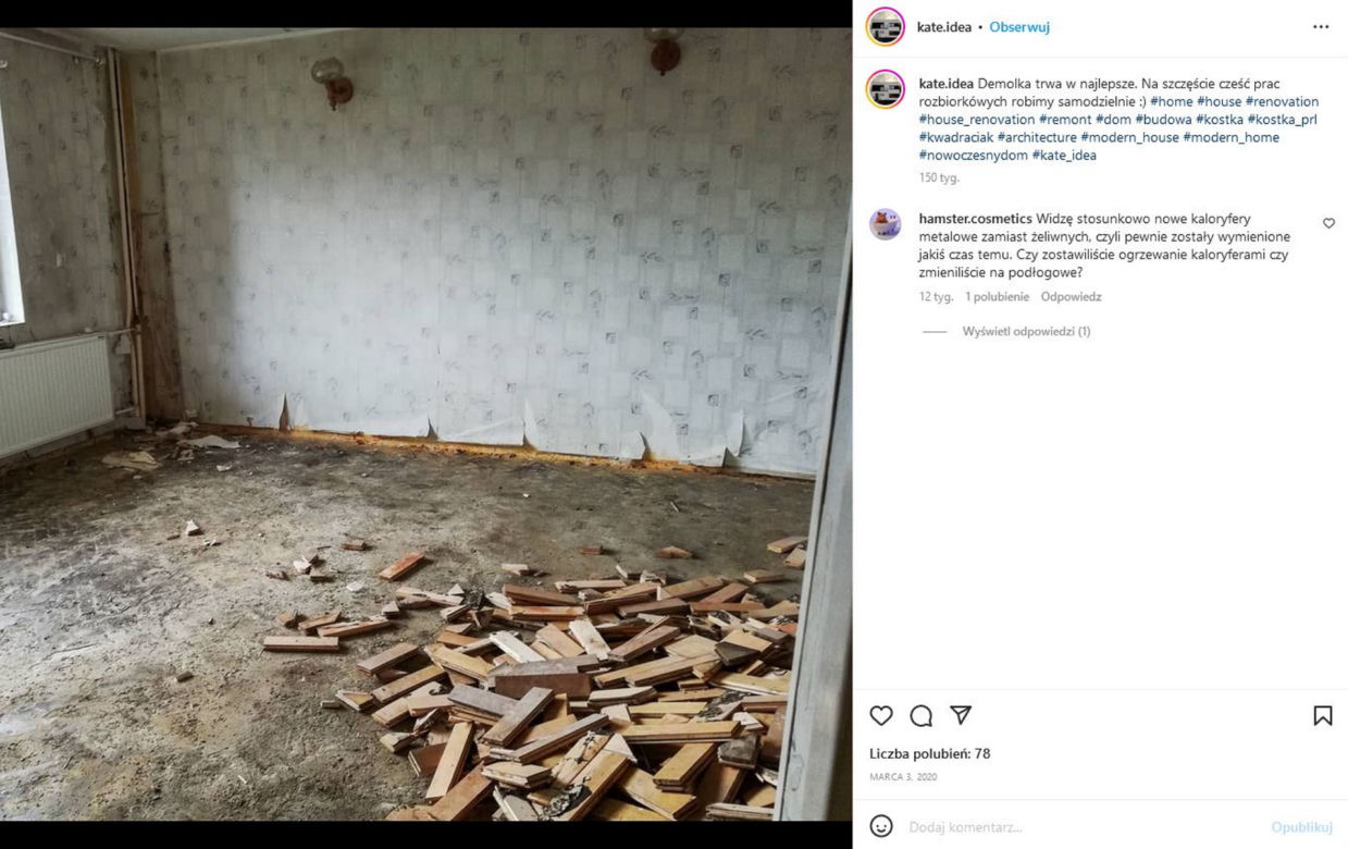 Dom kostka z PRL przed i po metamorfozie. 3 lata temu rudera, a teraz wygląda jak luksusowy dom z okładki magazynu
