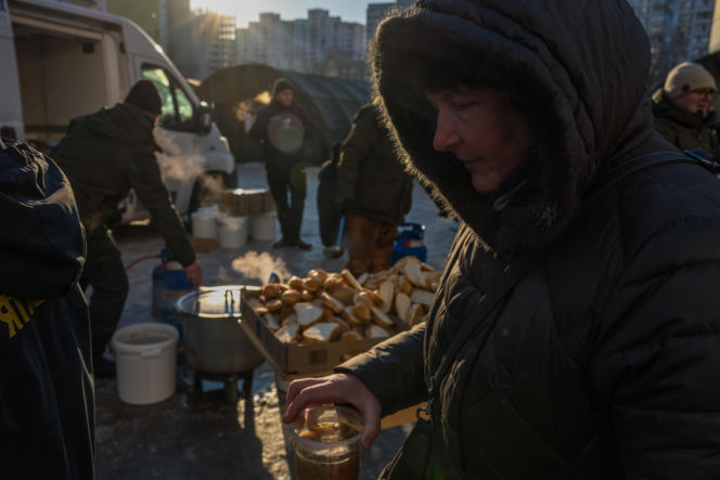 Kijów po rosyjskim ostrzale 3.02.2026